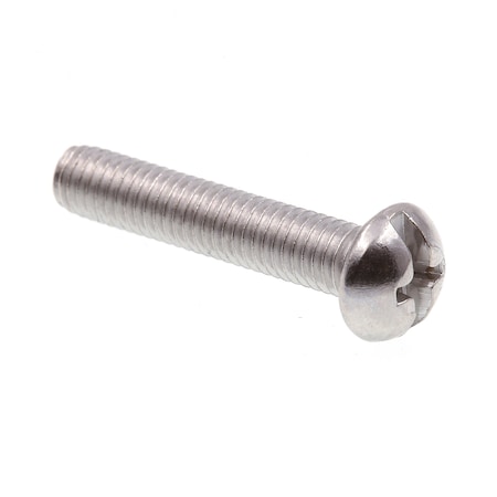 Prime-Line #10-32 x 1 in Slotted Round Machine Screw, Plain 316 Stainless Steel, 25 PK 9004253